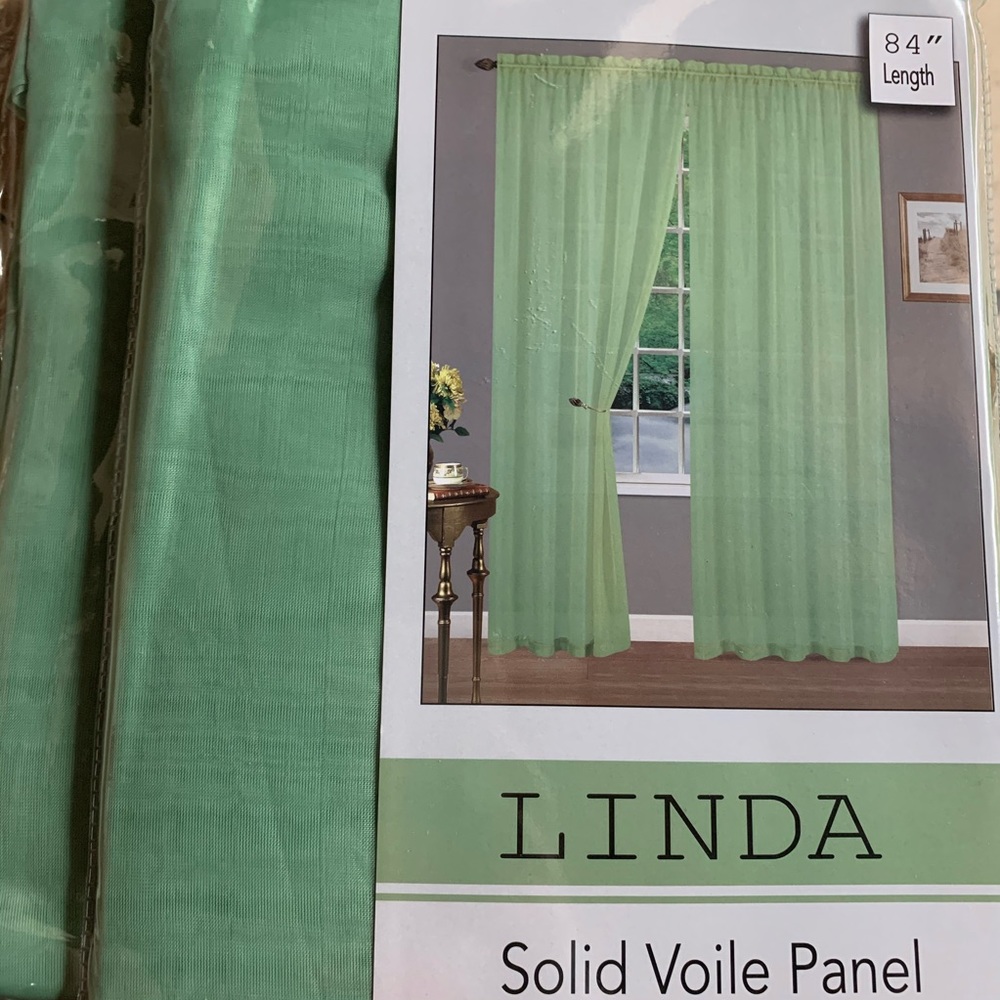NWT Solid Sheer Pocket Rod Window Panel 55”W x84”L - Picture 7 of 7